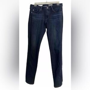 Adriano Goldschmied Women Prima Cigarette Leg Pant Size 29 Blue Mid Rise Stretch